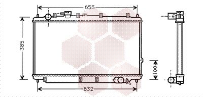 VAN WEZEL Radiaator,mootorijahutus 83002016